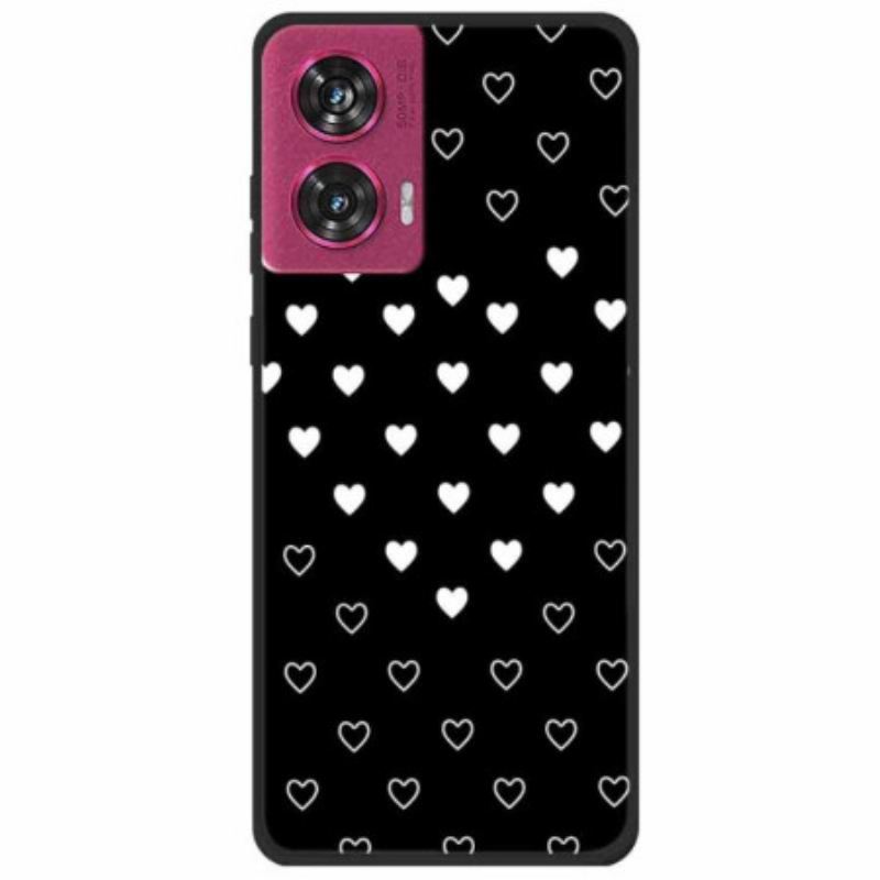 Maskica Motorola Edge 50 Fusion Bijela Srca