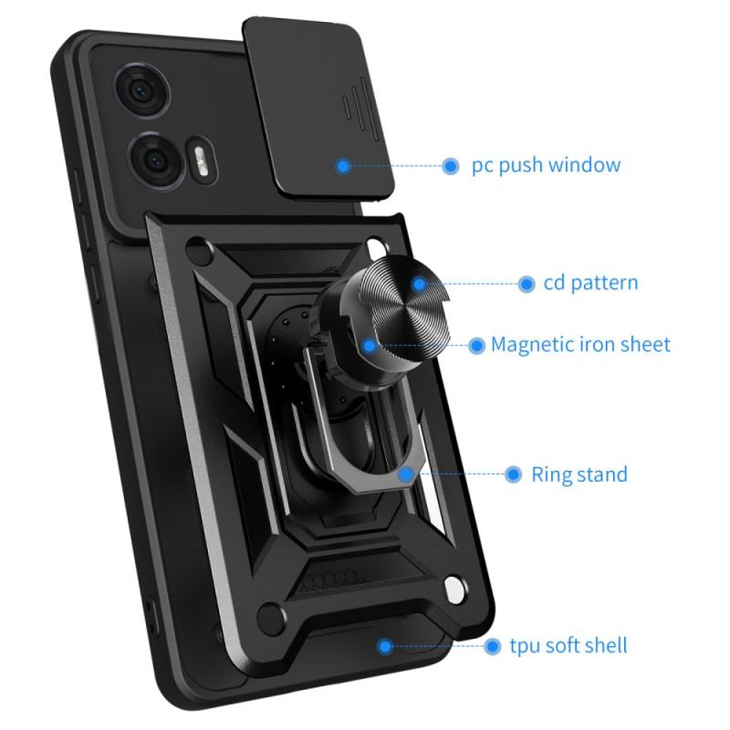 Maskica Motorola Edge 50 Fusion Potporni Prsten I Klizna Zaštita Za Kameru