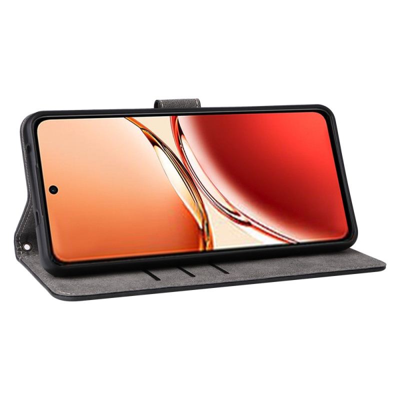 Flip Futrola Oppo Reno 12f 5g Maskice Za Mobitele Rfid Blokiranje I Remen S Efektom Brušene Kože