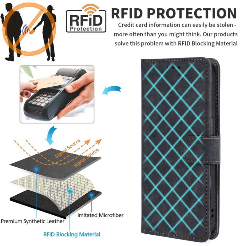 Flip Futrola Oppo Reno 12f 5g Maskice Za Mobitele Rfid Blokiranje I Remen S Efektom Brušene Kože
