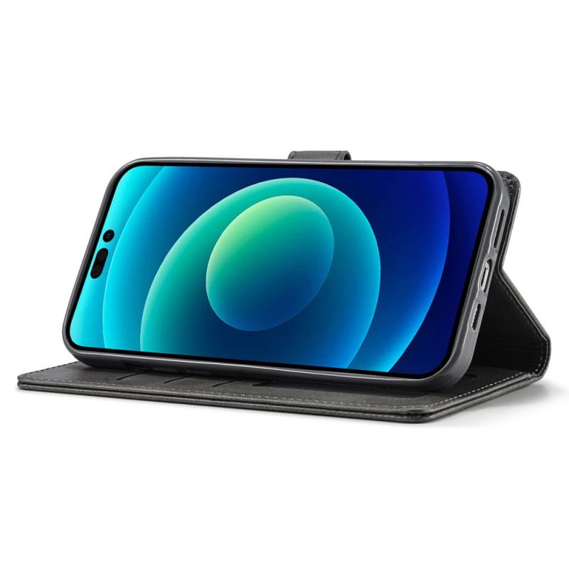 Flip Futrola iPhone 15 Plus Efekt Kože Lc.imeeke