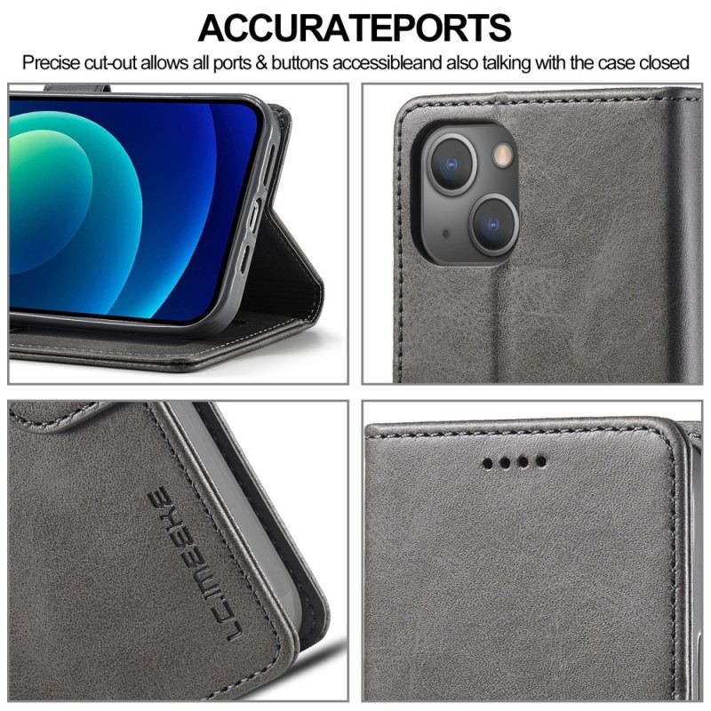 Flip Futrola iPhone 15 Plus Efekt Kože Lc.imeeke