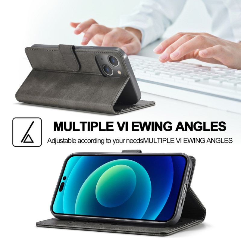 Flip Futrola iPhone 15 Plus Efekt Kože Lc.imeeke