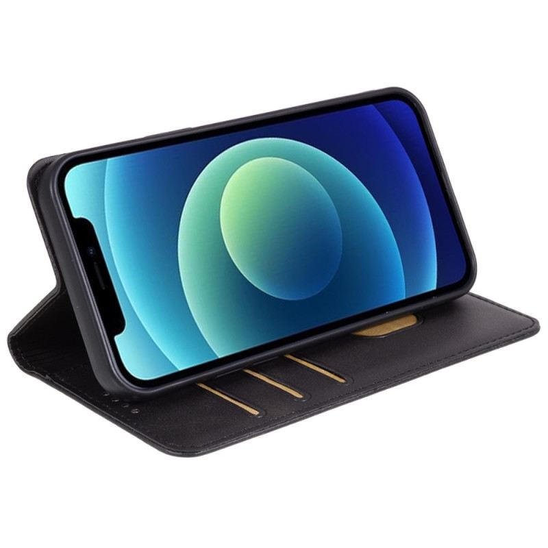 Flip Futrola iPhone 15 Plus Kožna Futrola Klasični Efekt Kože