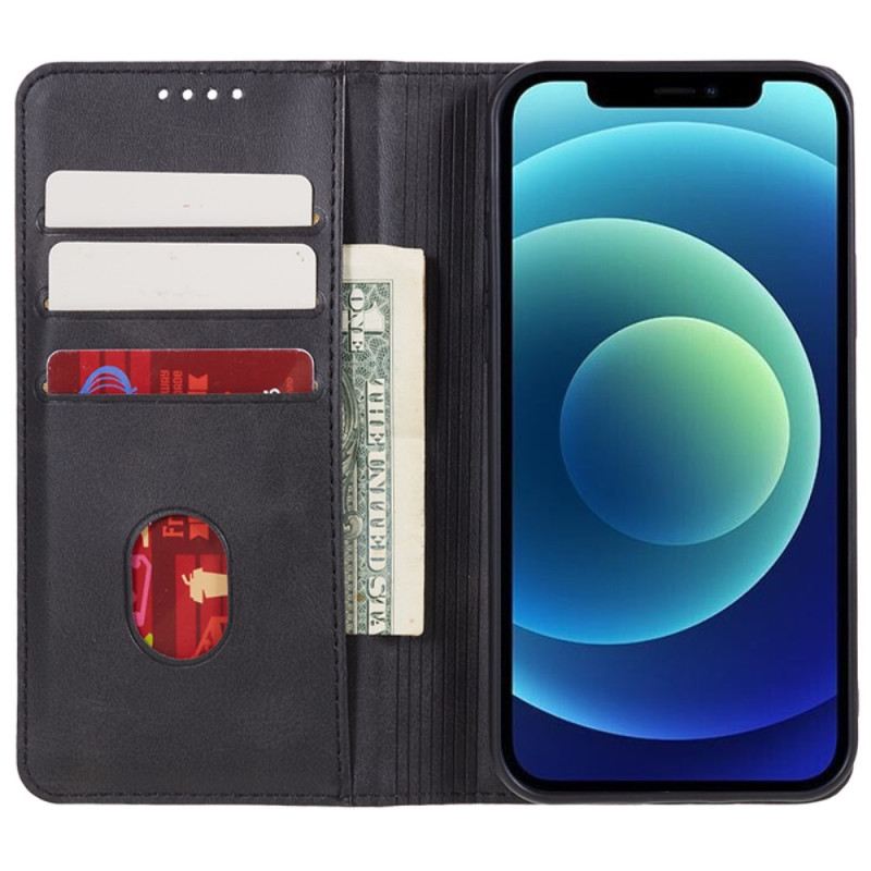 Flip Futrola iPhone 15 Plus Kožna Futrola Klasični Efekt Kože