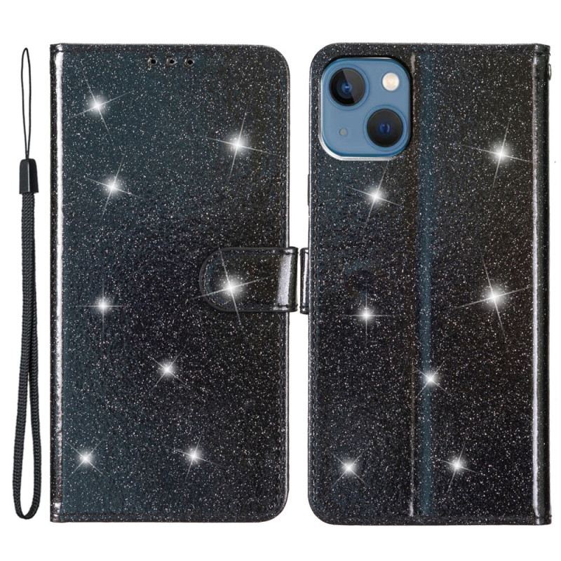 Futrola iPhone 15 Plus Svjetlucavi Efekt S Remenom