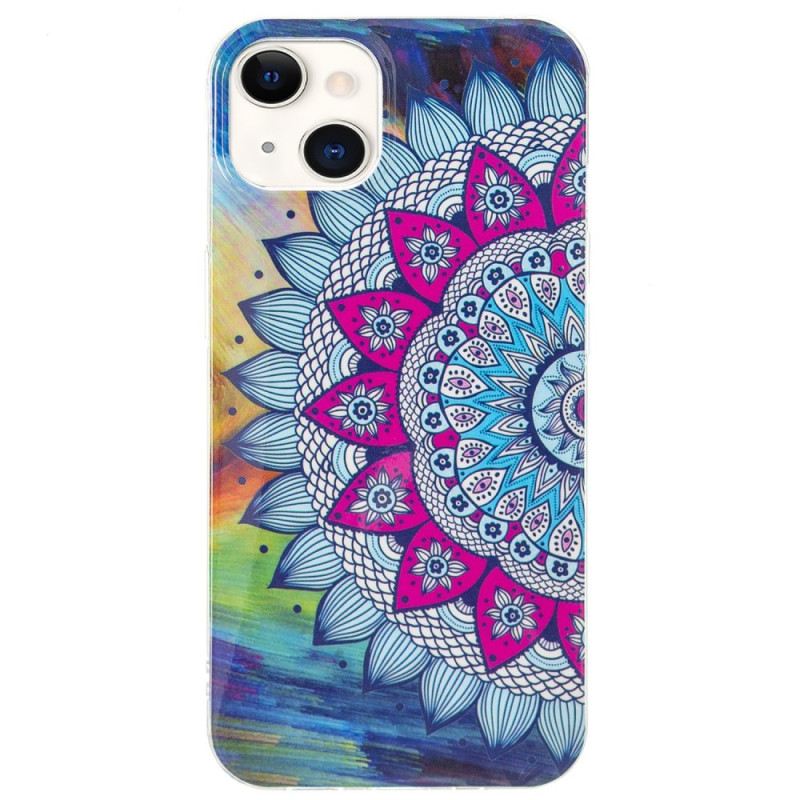 Maskica iPhone 15 Plus Fluorescentna Mandala