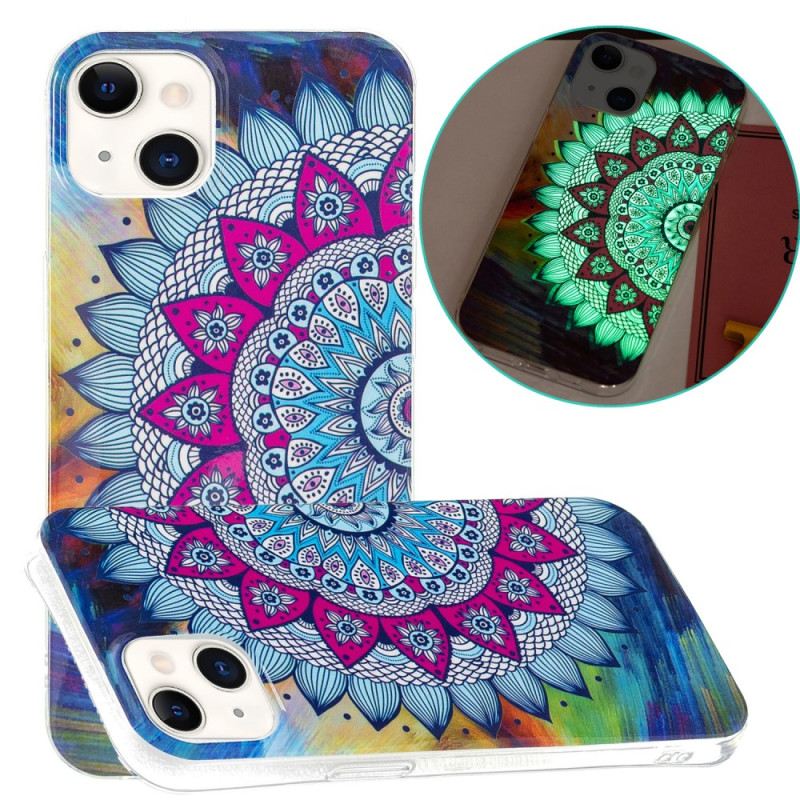 Maskica iPhone 15 Plus Fluorescentna Mandala