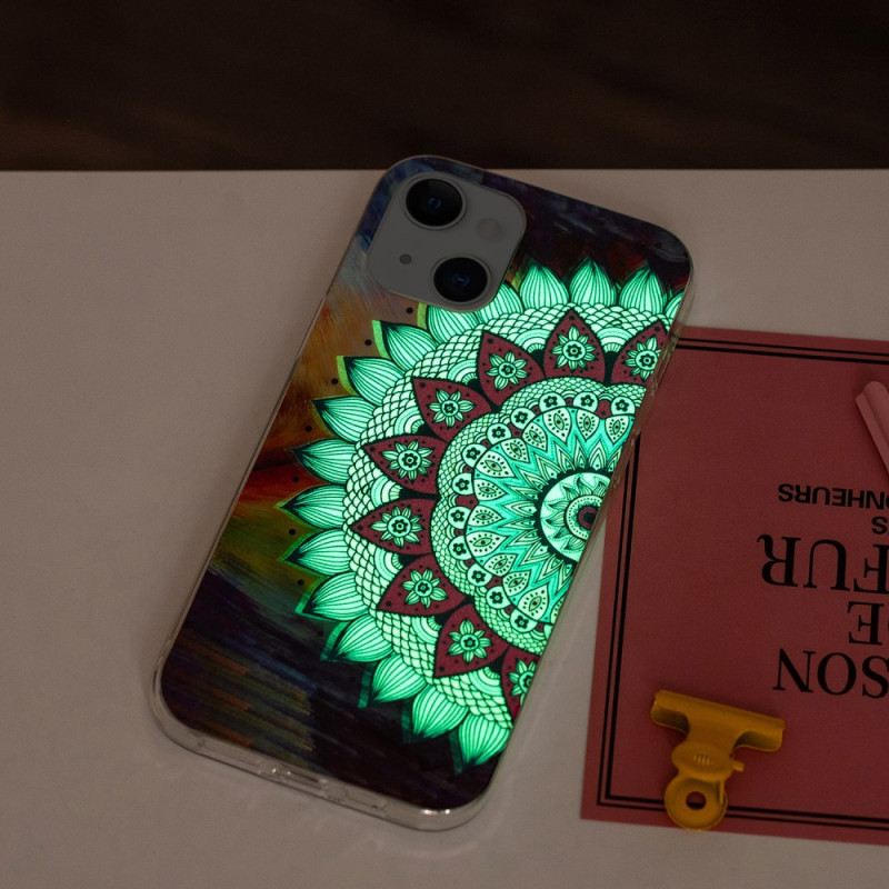 Maskica iPhone 15 Plus Fluorescentna Mandala