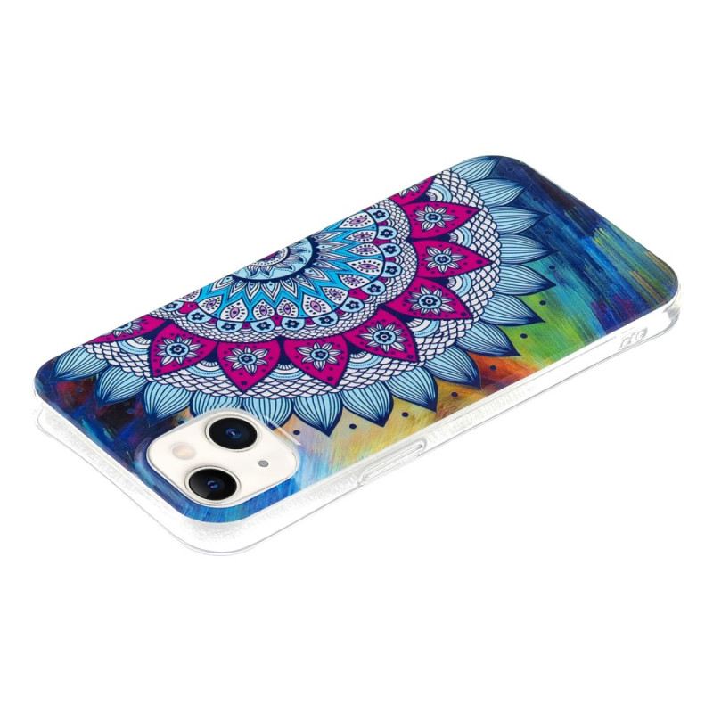 Maskica iPhone 15 Plus Fluorescentna Mandala