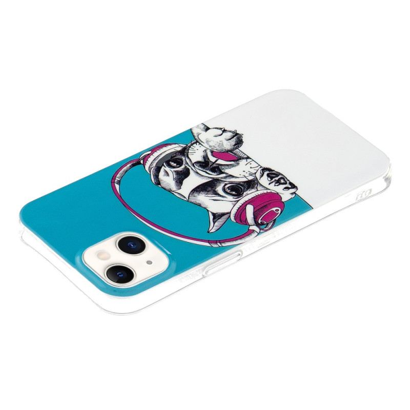 Maskica iPhone 15 Plus Fluorescentne Slušalice