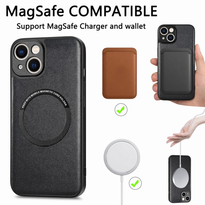 Maskica iPhone 15 Plus Kompatibilan S Magsafe Efektom Kože