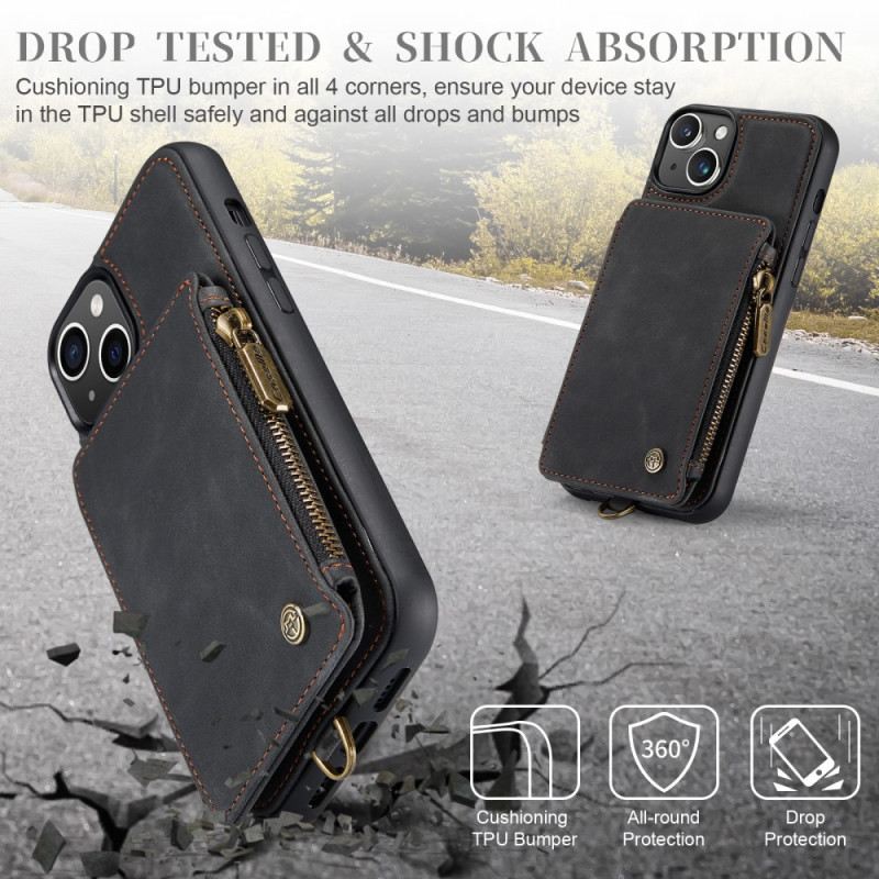 Maskica iPhone 15 Plus Novčanik Caseme Stil Novčanika