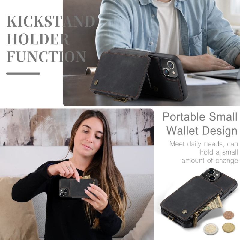 Maskica iPhone 15 Plus Novčanik Caseme Stil Novčanika