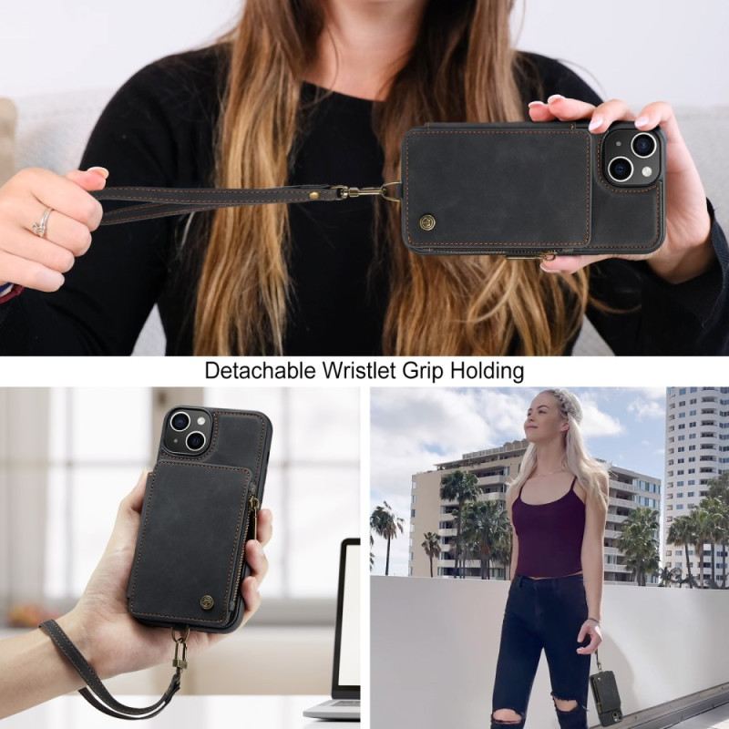 Maskica iPhone 15 Plus Novčanik Caseme Stil Novčanika