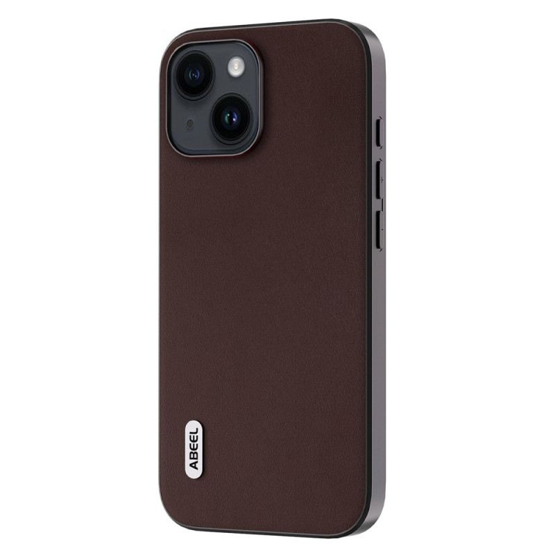 Maskica iPhone 15 Plus Prava Nappa Koža Abeel