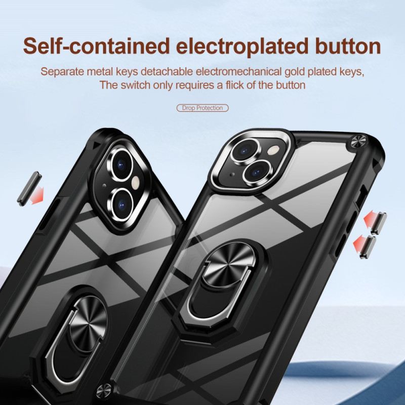 Maskica iPhone 15 Plus Prozirno S Potpornim Prstenom