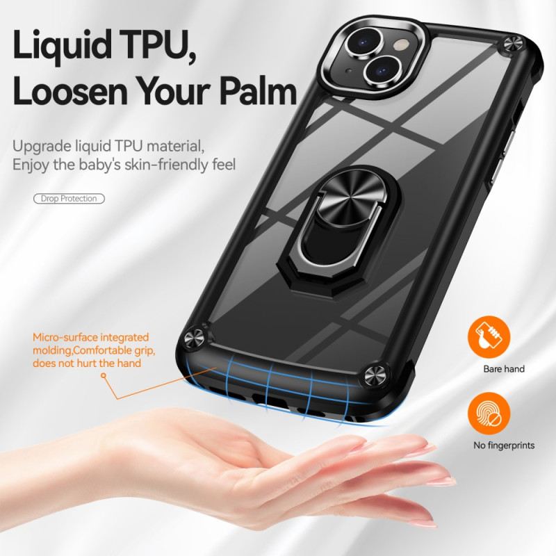 Maskica iPhone 15 Plus Prozirno S Potpornim Prstenom