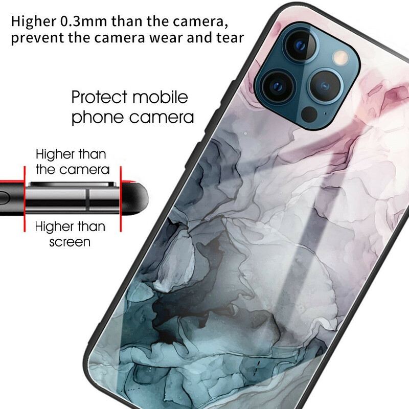 Maskica iPhone 13 Pro Max Mramorno Kaljeno Staklo