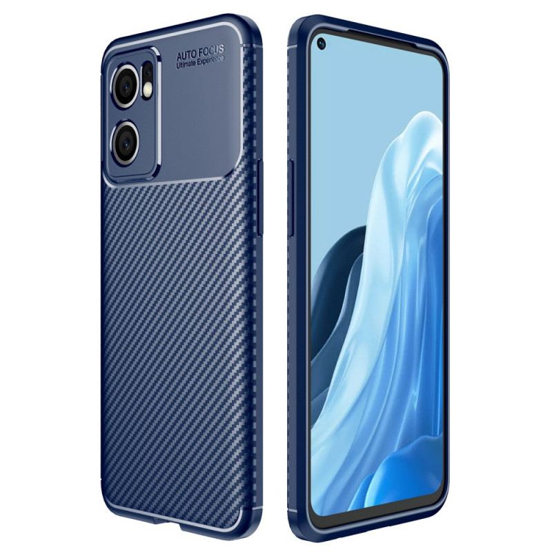 Maskica Oppo Find X5 Lite Brušena Karbonska Vlakna