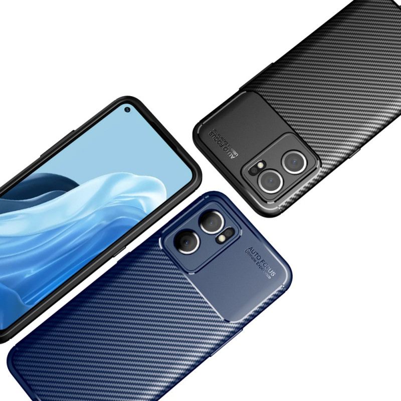 Maskica Oppo Find X5 Lite Brušena Karbonska Vlakna