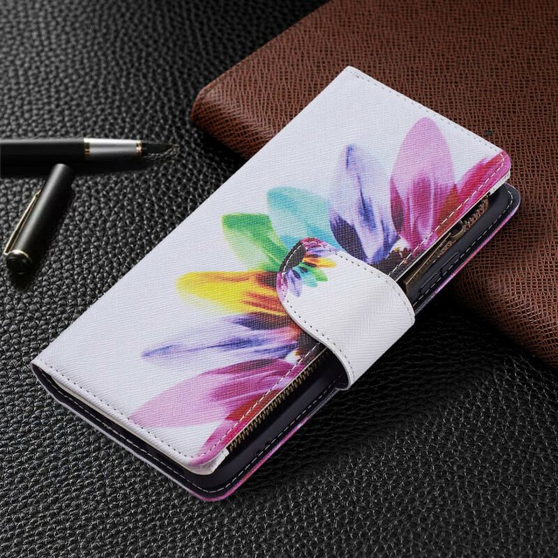 Futrola Xiaomi Redmi Note 10 / 10S Cvjetni Džep S Patentnim Zatvaračem