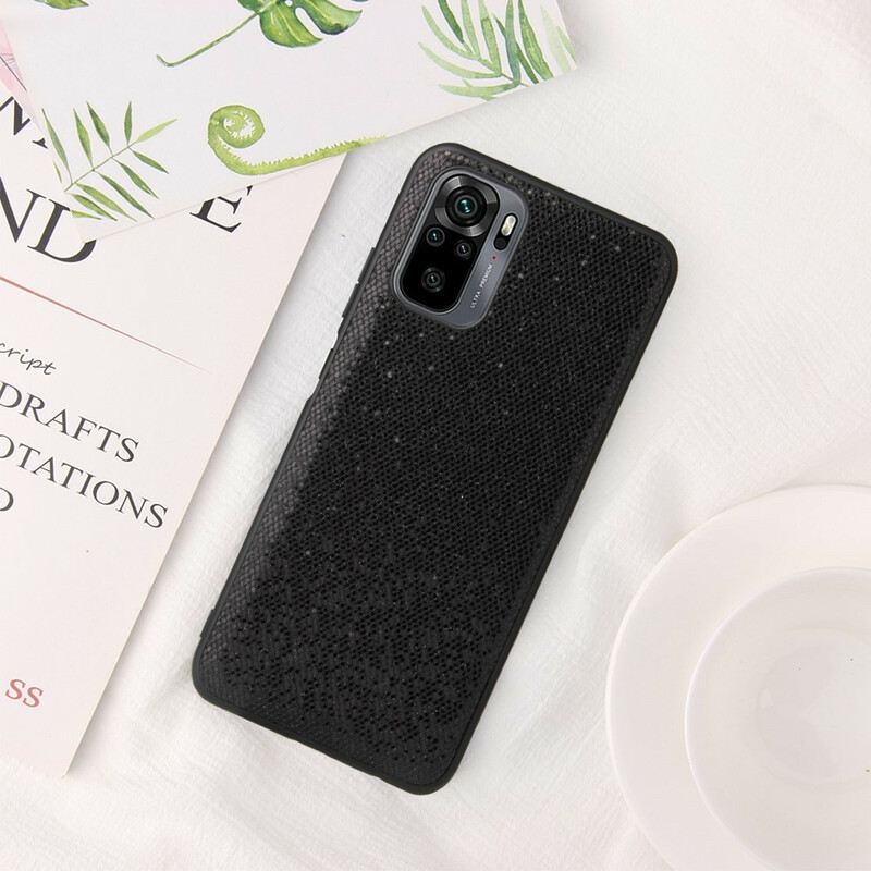 Maskica Xiaomi Redmi Note 10 / 10S Crne Šljokice