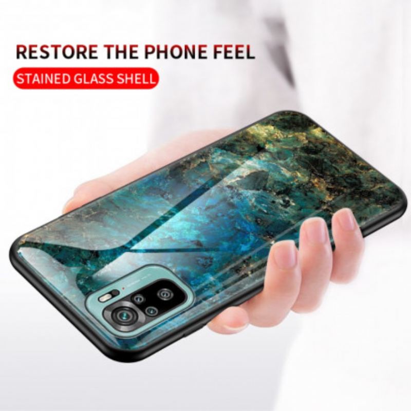 Maskica Xiaomi Redmi Note 10 / 10S Kaljeno Staklo U Boji Mramora