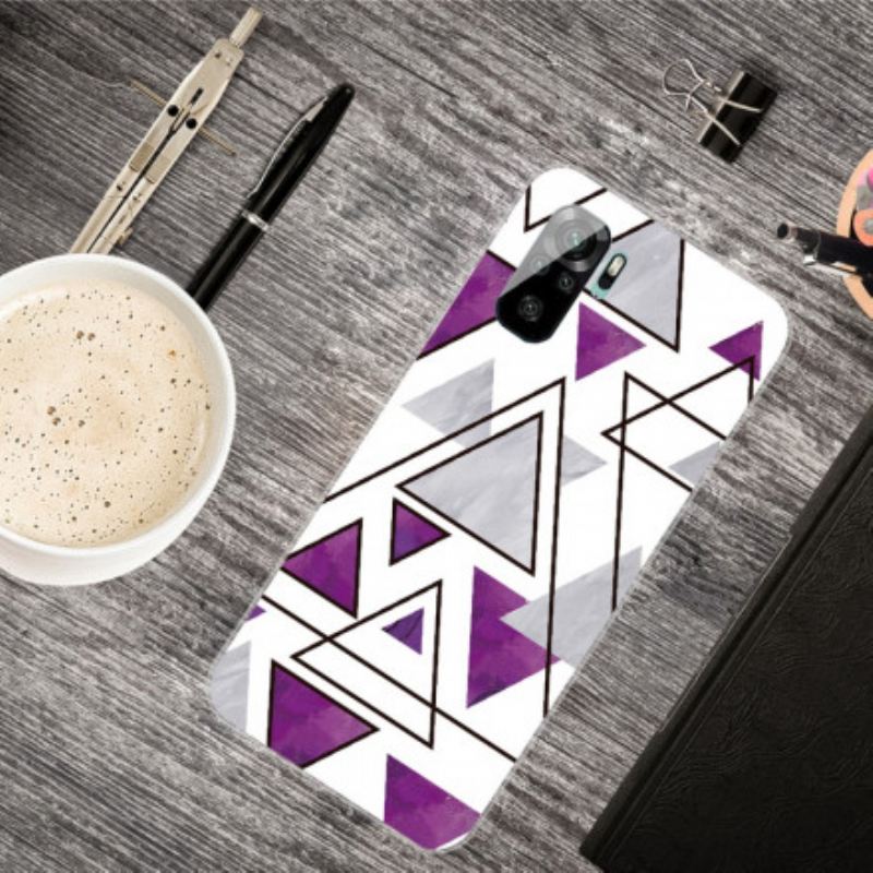 Maskica Xiaomi Redmi Note 10 / 10S Mramorni Trokuti