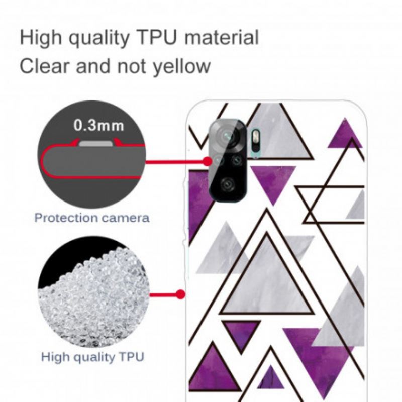 Maskica Xiaomi Redmi Note 10 / 10S Mramorni Trokuti