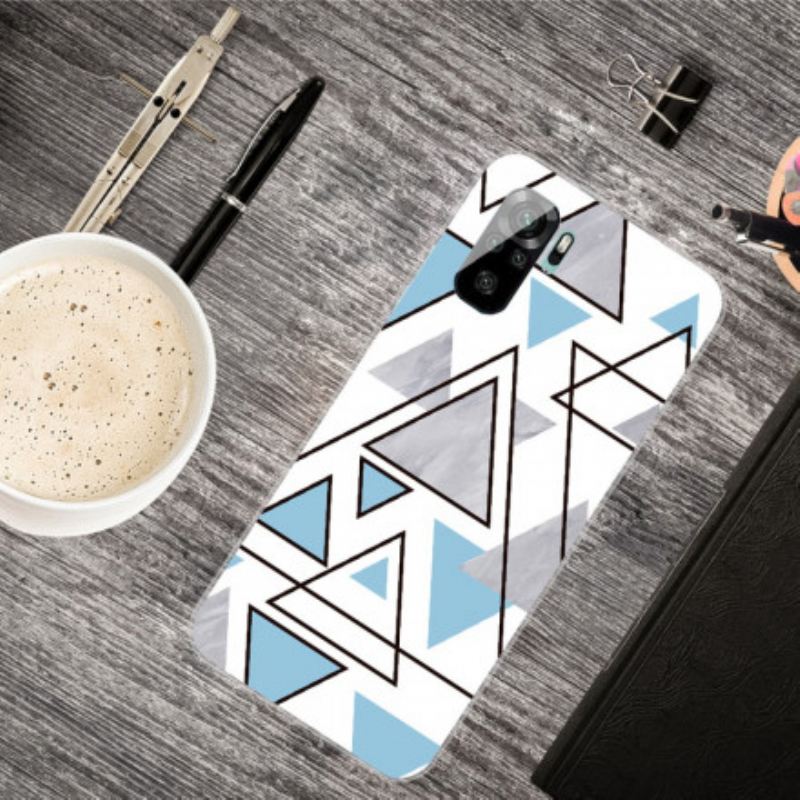 Maskica Xiaomi Redmi Note 10 / 10S Mramorni Trokuti