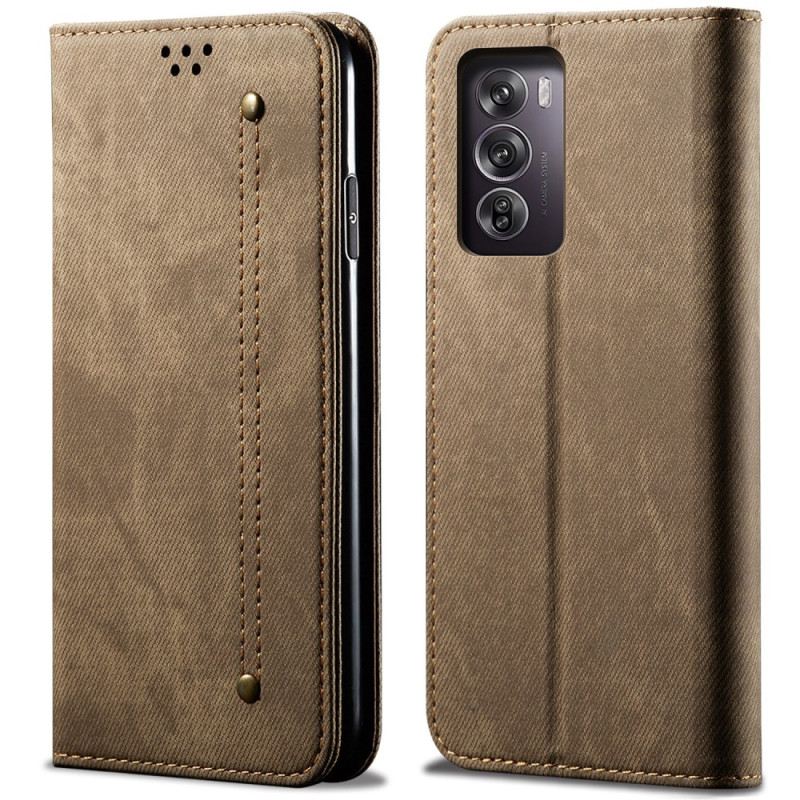 Kožna Futrola Oppo Reno 12 Pro 5g Maskice Za Mobitele Jeans Tkanina