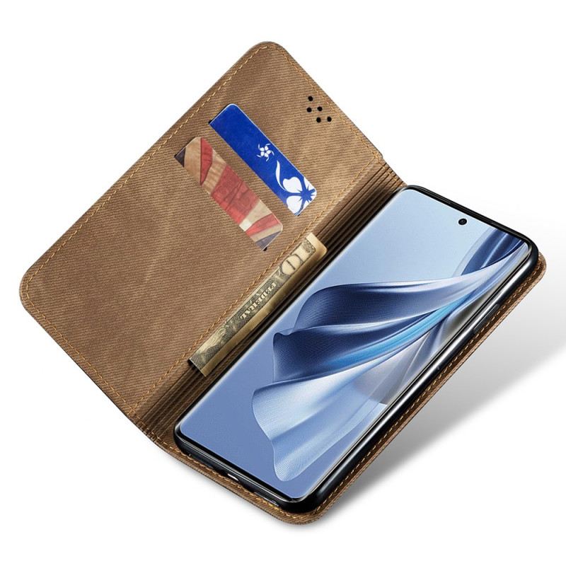 Kožna Futrola Oppo Reno 12 Pro 5g Maskice Za Mobitele Jeans Tkanina