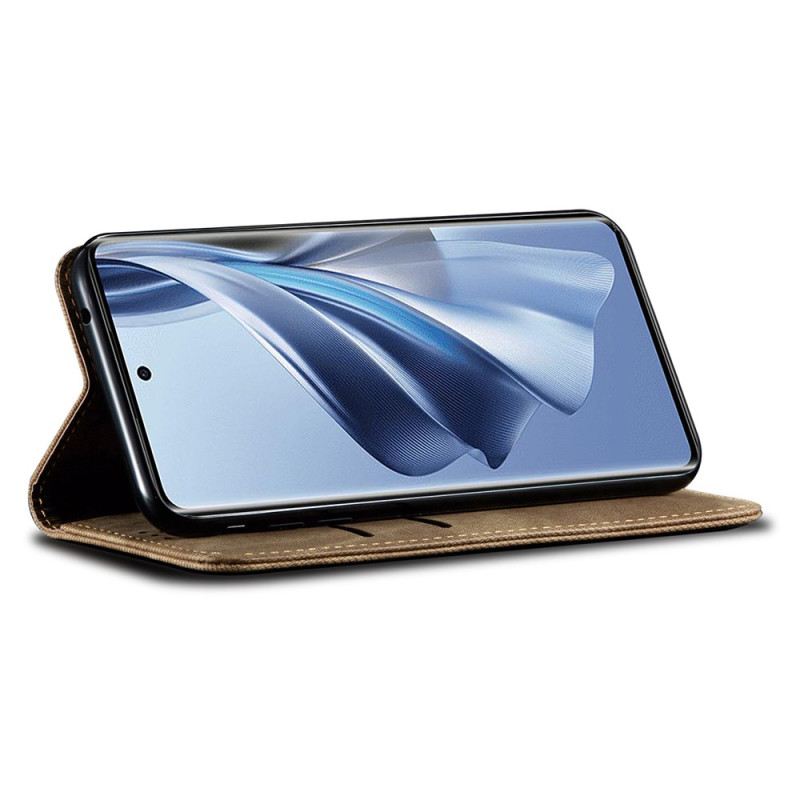 Kožna Futrola Oppo Reno 12 Pro 5g Maskice Za Mobitele Jeans Tkanina