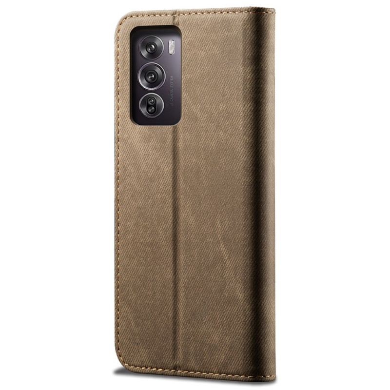 Kožna Futrola Oppo Reno 12 Pro 5g Maskice Za Mobitele Jeans Tkanina