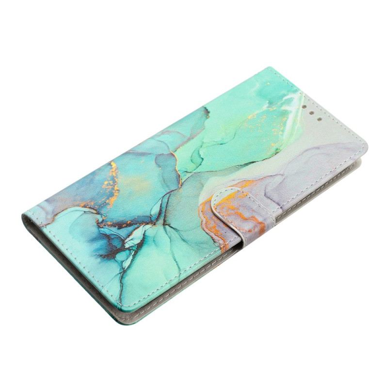 Flip Futrola Samsung Galaxy A15 5g Zeleni Mramor S Remenom