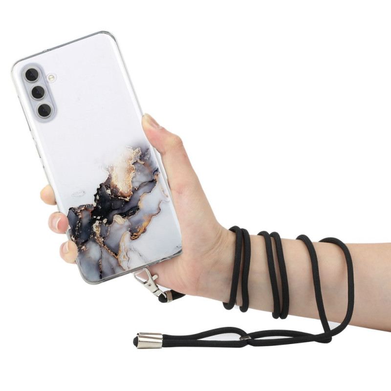 Maskica Za Samsung Galaxy A15 5g Akvarelni Mramorni Kabel