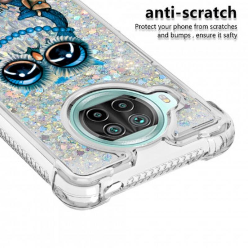 Maskica Xiaomi Redmi Note 9 Pro 5G Miss Owl Sequins