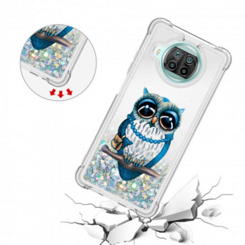 Maskica Xiaomi Redmi Note 9 Pro 5G Miss Owl Sequins