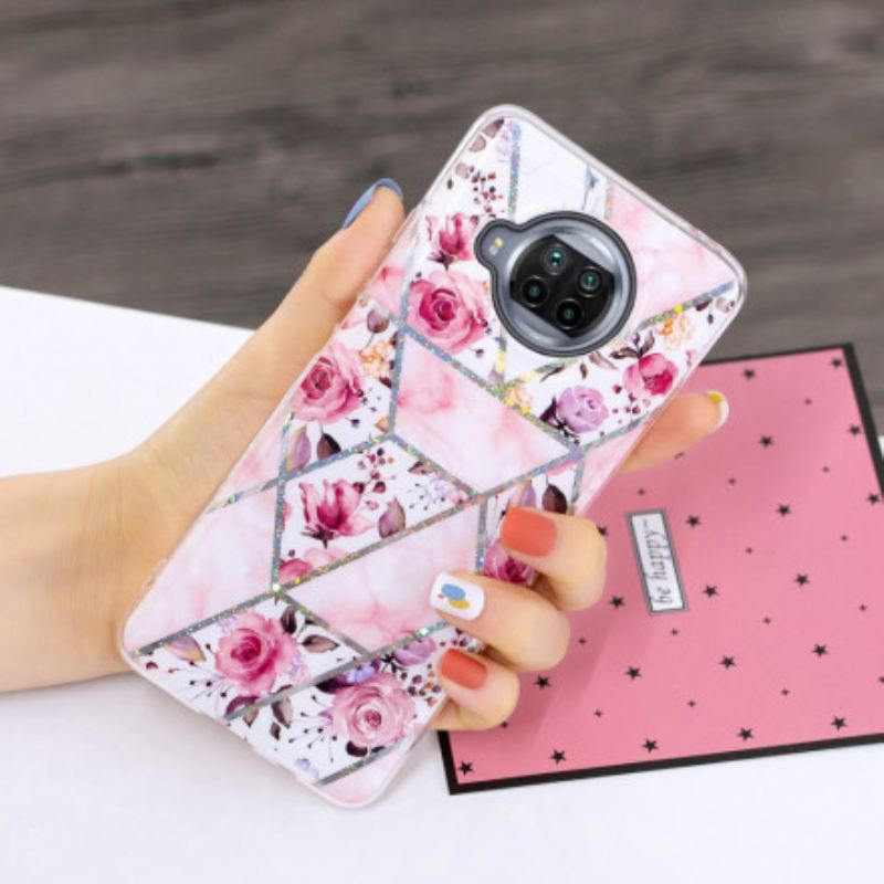 Maskica Xiaomi Redmi Note 9 Pro 5G Mramorirano Cvijeće