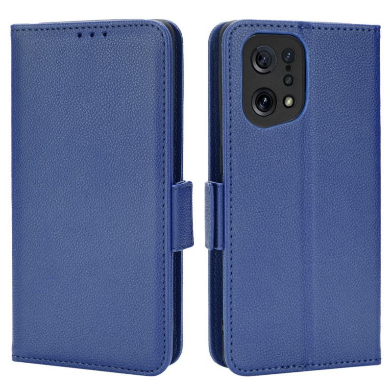 Kožna Futrola Oppo Find X5 Flip Futrola Dvostruki Preklop Nove Boje