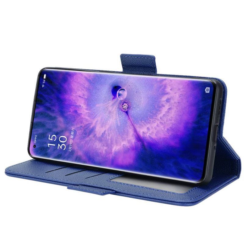 Kožna Futrola Oppo Find X5 Flip Futrola Dvostruki Preklop Nove Boje