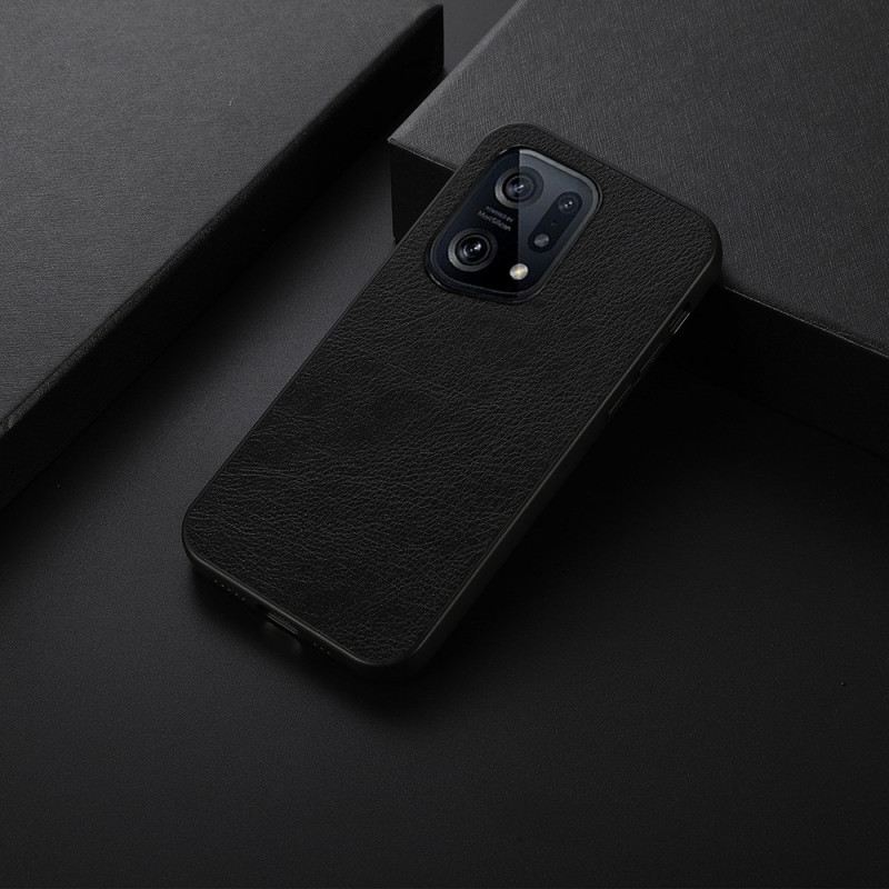 Maskica Oppo Find X5 Litch Kožni Stil