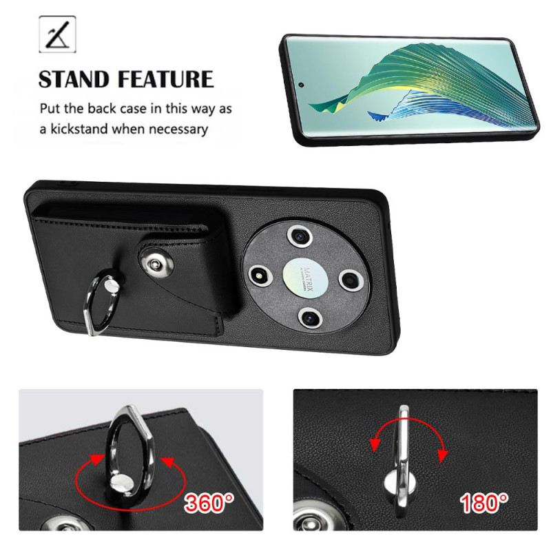 Maskica Za Honor X9b / Magic 6 Lite Držač Kartice S Efektom Kože