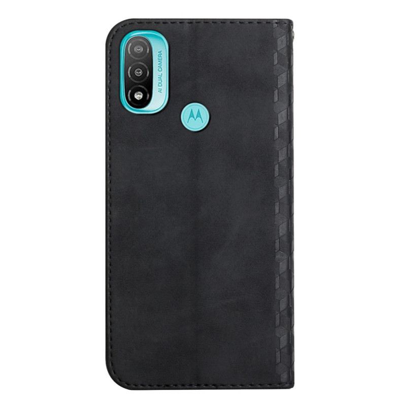 Flip Futrola Moto E40 / E30 / E20 Kožna Futrola Geo Kožni Efekt