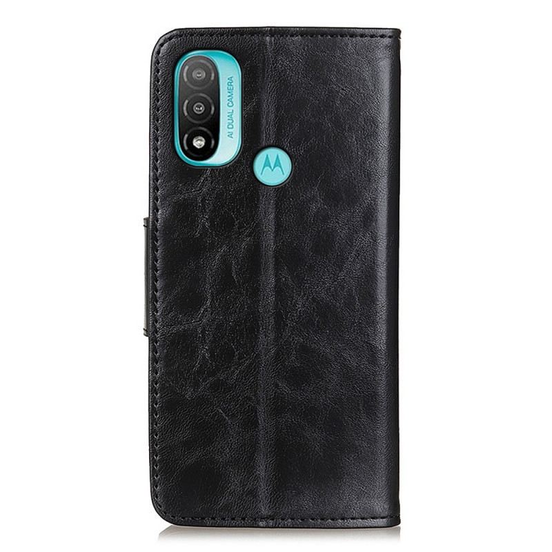 Kožna Futrola Moto E40 / E30 / E20 Flip Futrola Dvostrani Magnetski Poklopac
