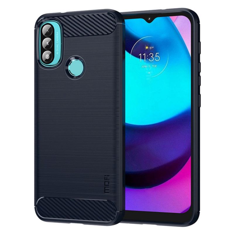 Maskica Moto E40 / E30 / E20 Mofi Brušena Karbonska Vlakna