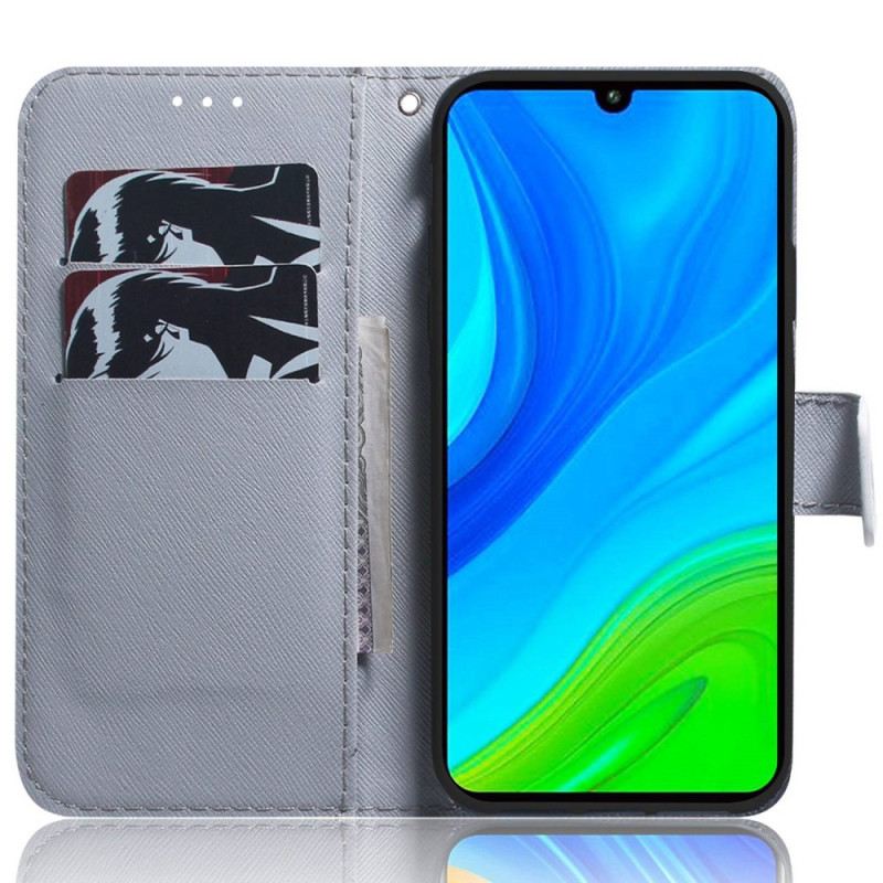 Futrola Xiaomi Redmi 10A Bijelo Cvijeće S Remenčićima