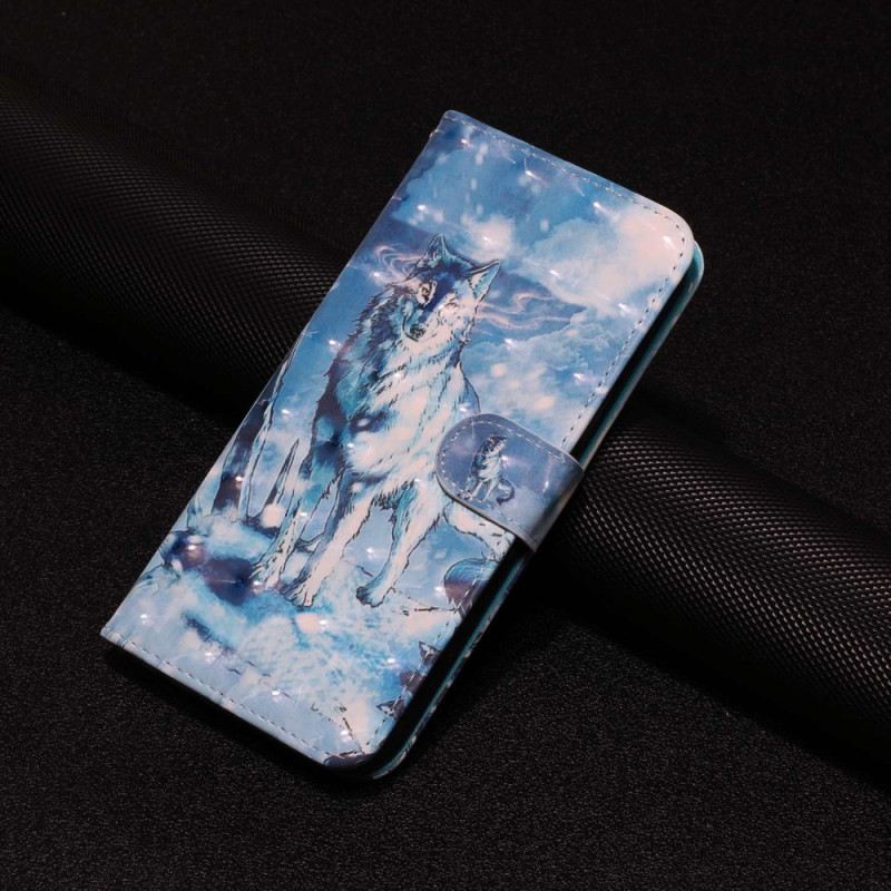 Kožna Futrola Xiaomi Redmi 10A Ponosni Vuk S Remenom