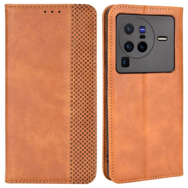 Flip Futrola Vivo X80 Pro Kožna Futrola Stilizirano